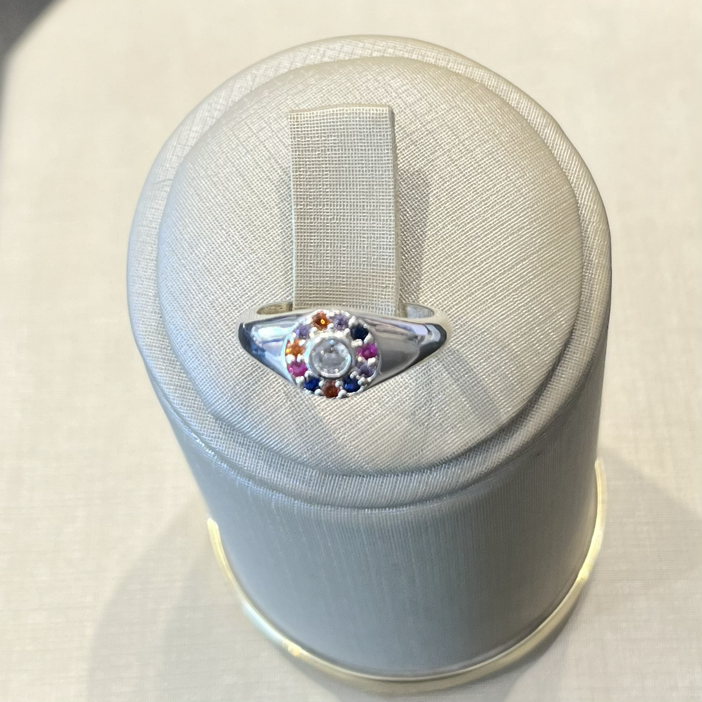 Anel Pedras Coloridas