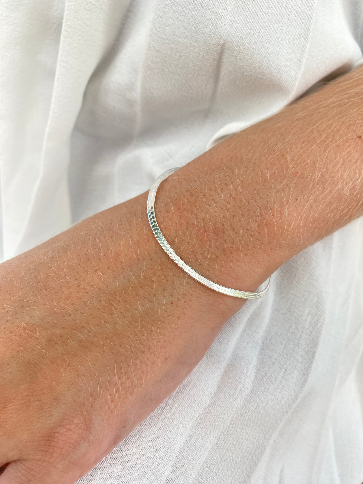 Pulseira Fita Prata 50