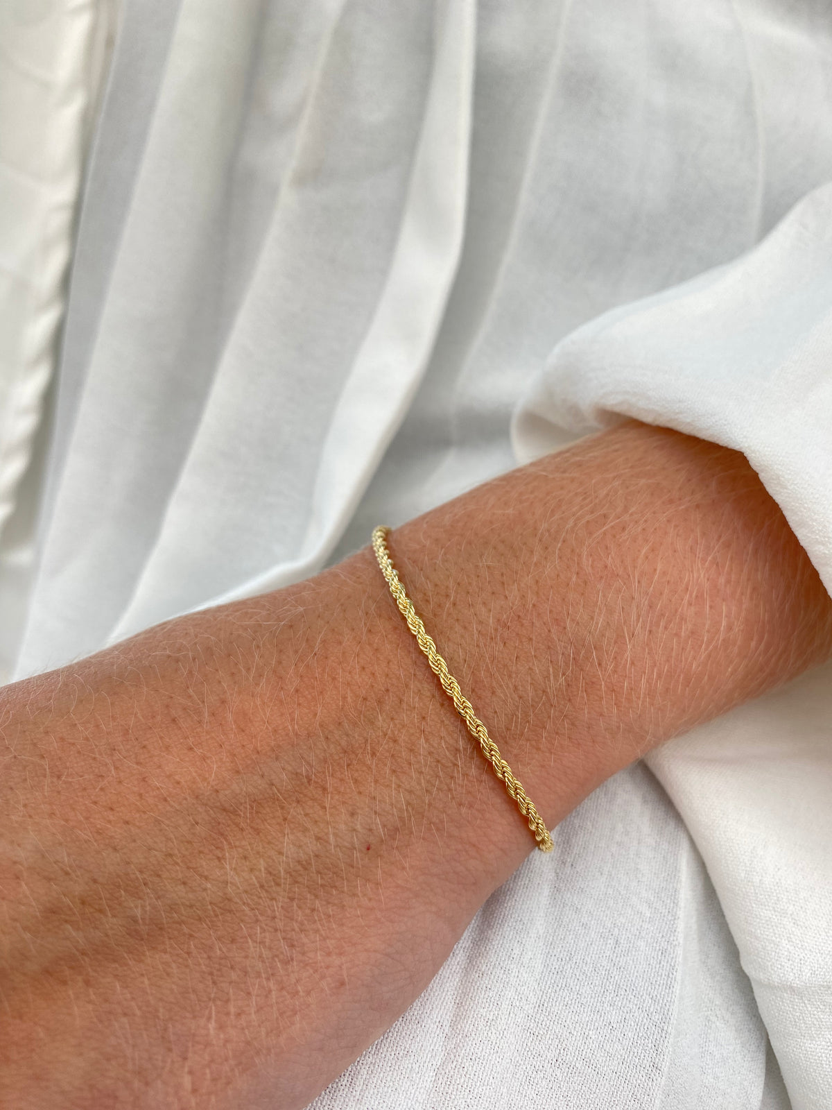 Pulseira Cordão Baiano Banhada a Ouro 18K