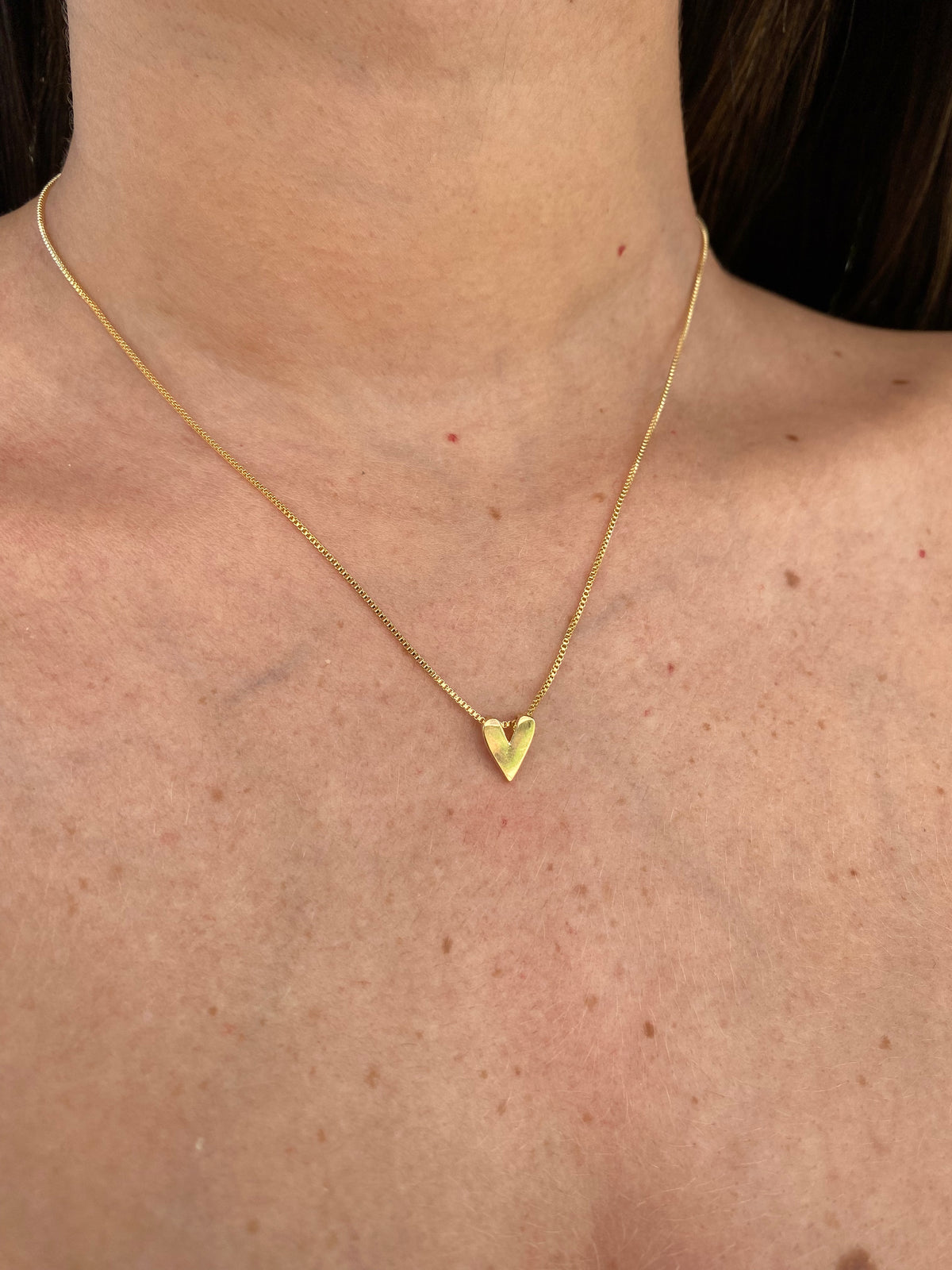 Gargantilha Coração Banhado a Ouro 18K