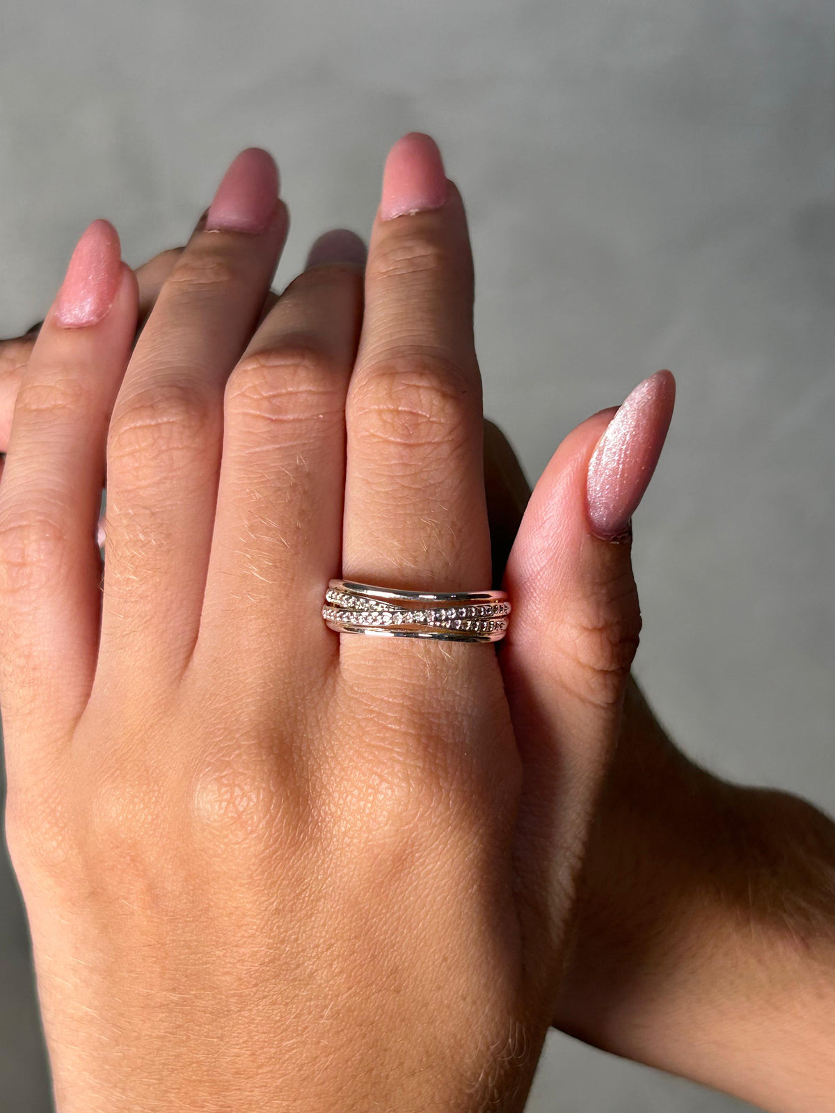 Anel Infinito Strass