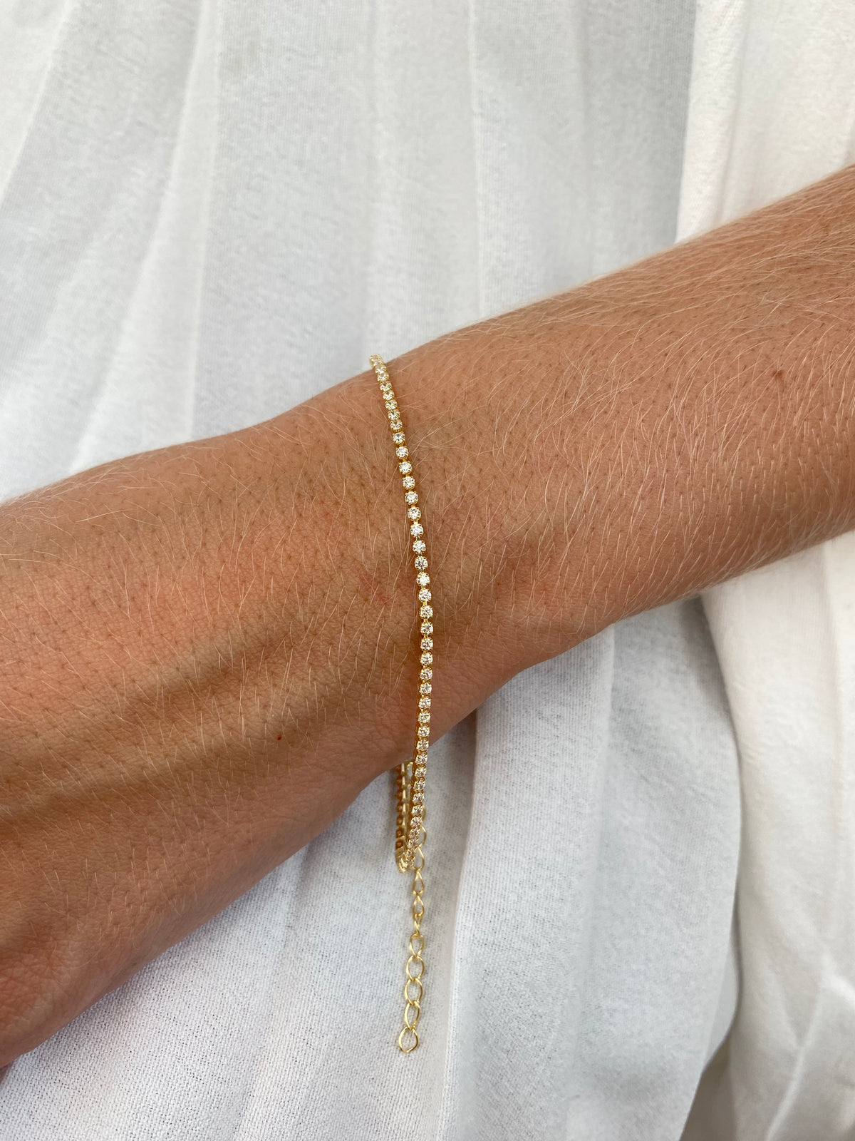 Pulseira Riviera Banhada a Ouro 18K