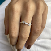 Anel Regulável Três Corações