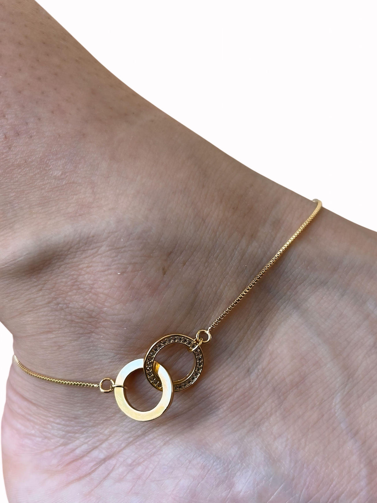 Tornozeleira Banhado a Ouro 18K