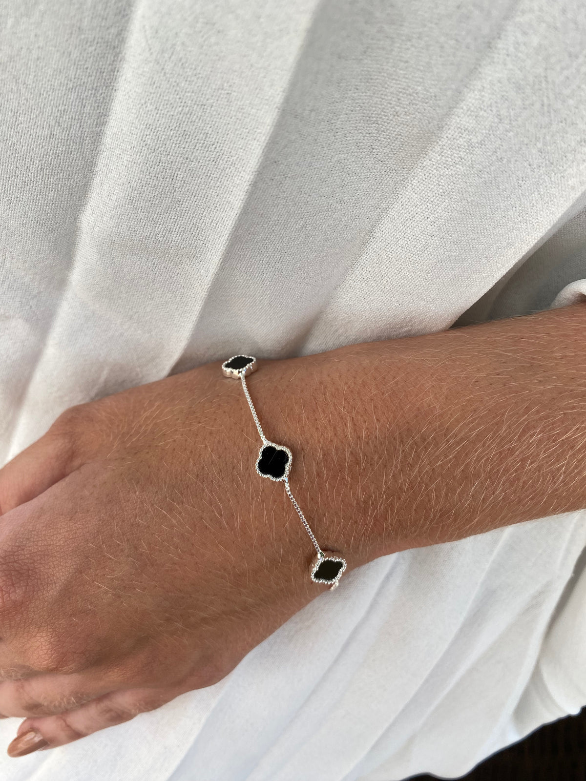 Pulseira Van Cleef Prata 50