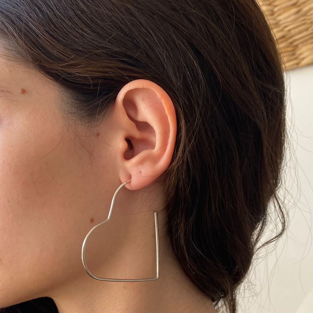 Brinco Argola Coração