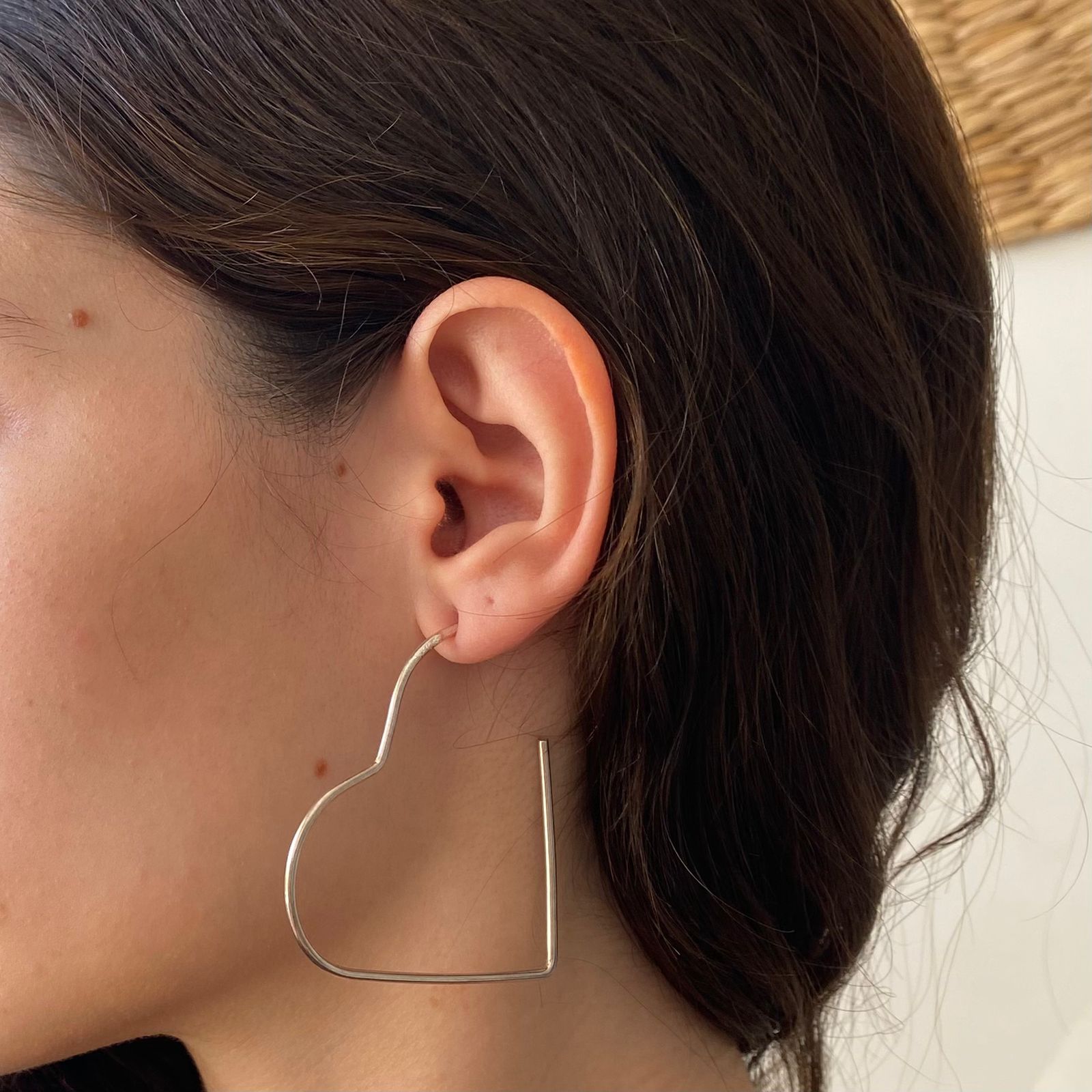 Brinco Argola Coração