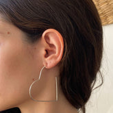 Brinco Argola Coração