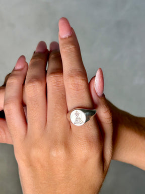 Anel liso Nossa Senhora