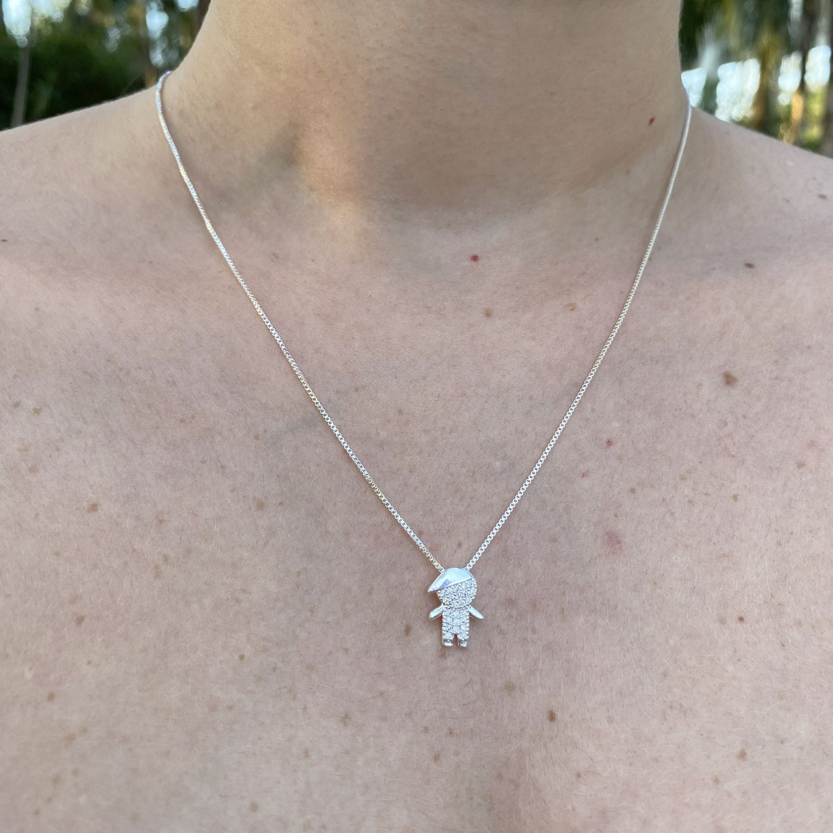 Colar Filhos Menino Cravejado