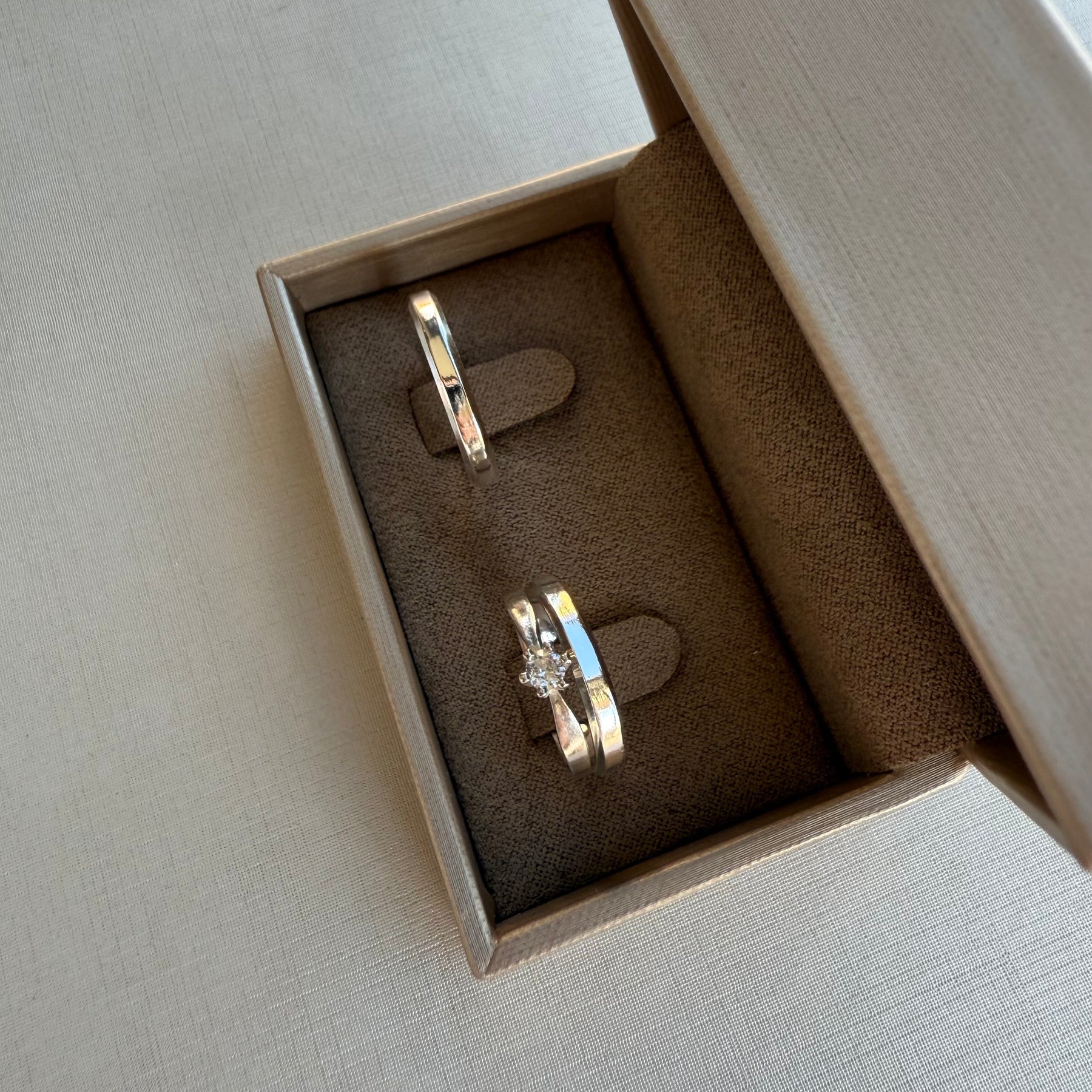 Alianças De Namoro 3 MM + Anel Solitário Prata 925