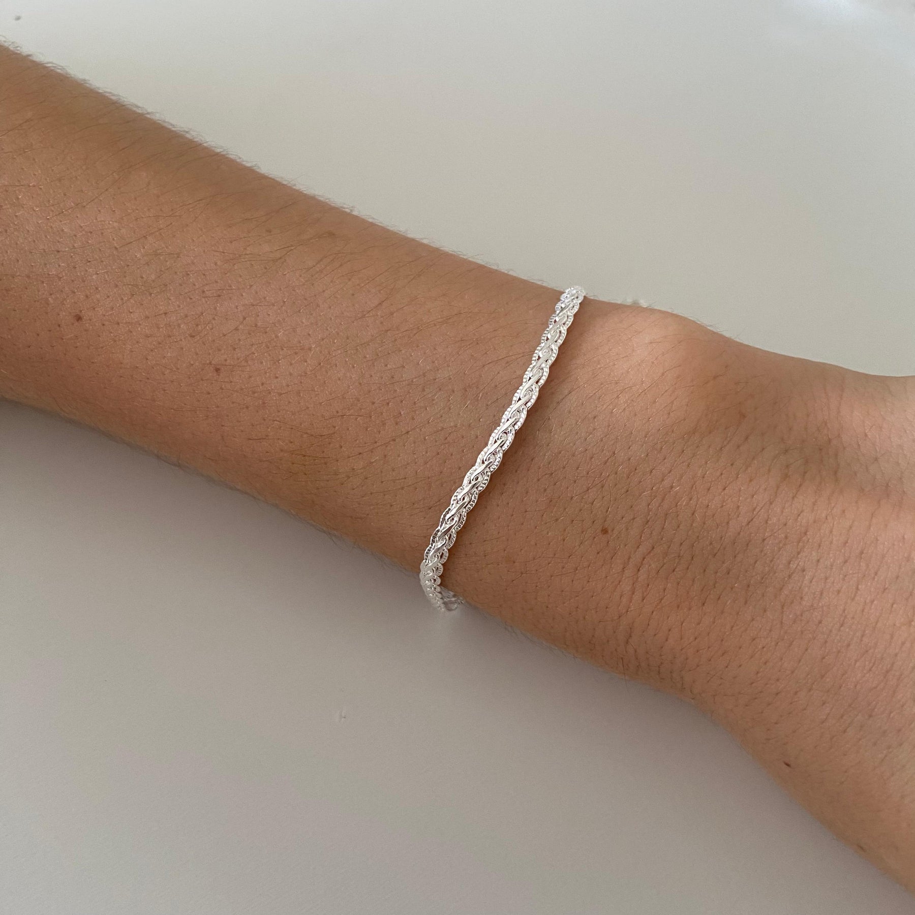 Pulseira Trançada Grossa