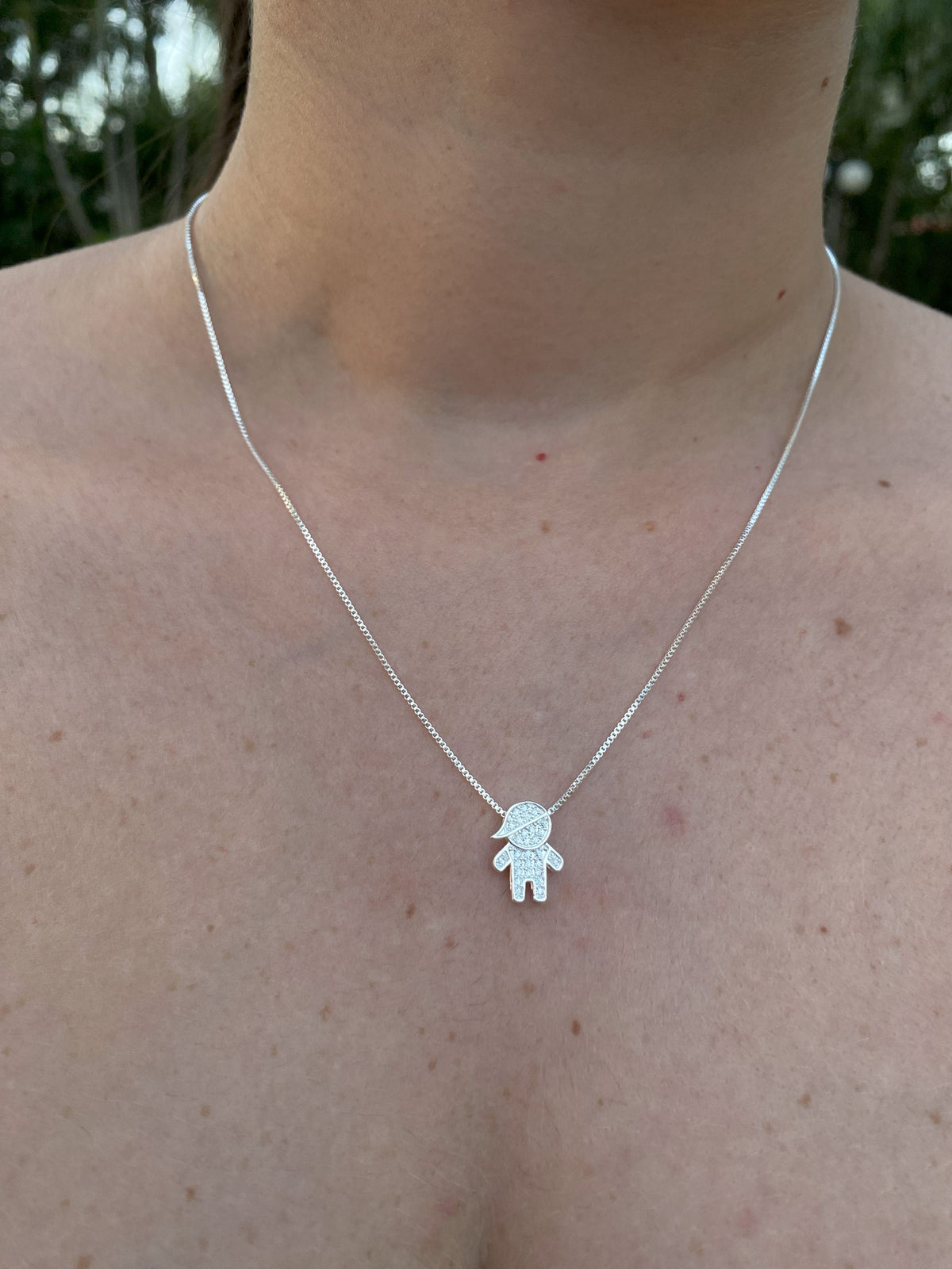 Colar Filhos Menino Cravejado