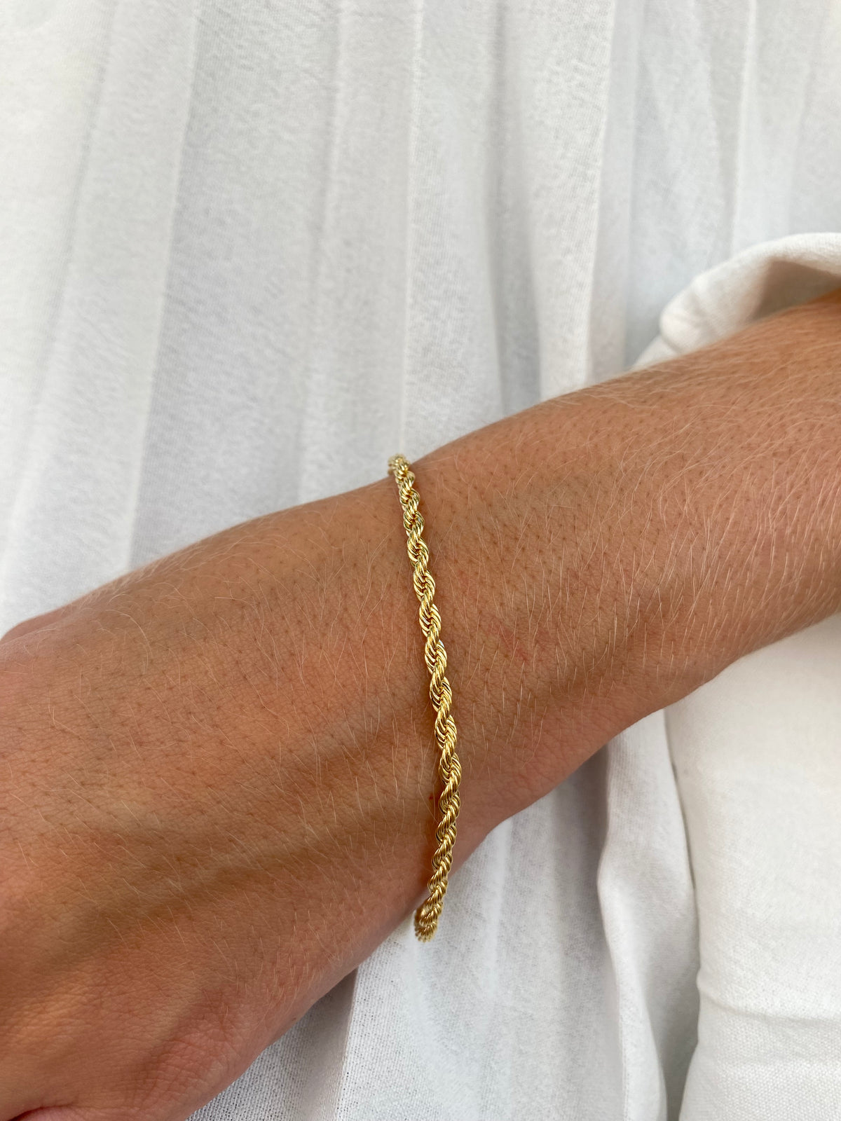 Pulseira Cordão Baiano Banhado a Ouro 18K