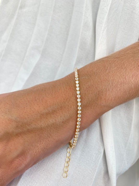 Pulseira Flor Banhado a Ouro 18K