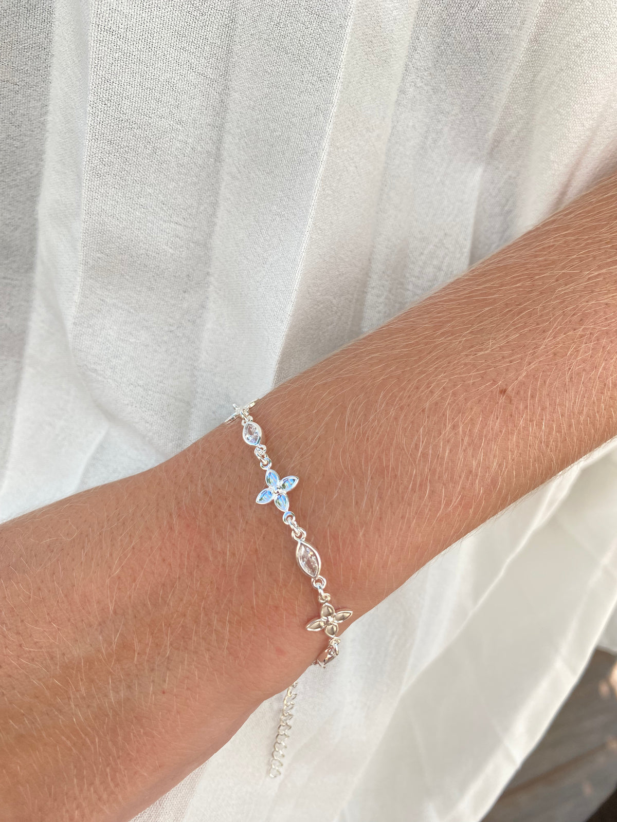 Pulseira Flor Baiano Prata 50