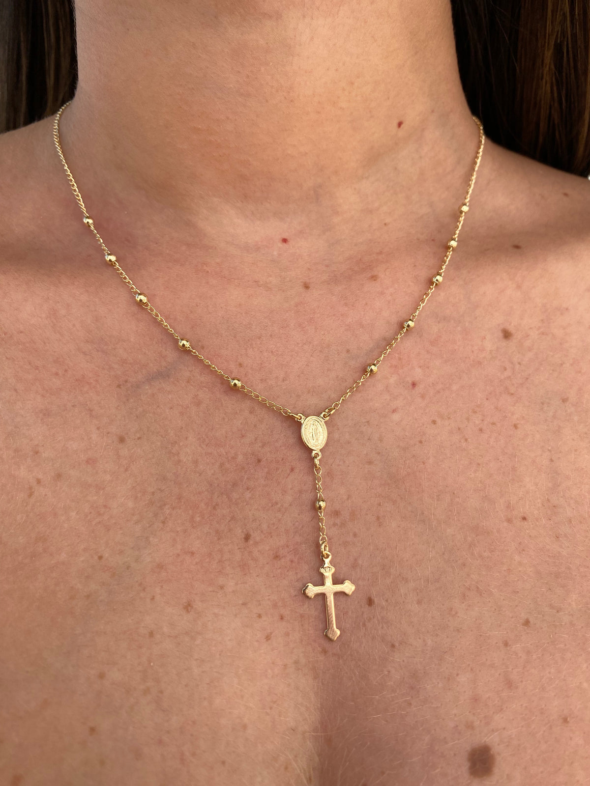 Terço Banhado a Ouro 18K