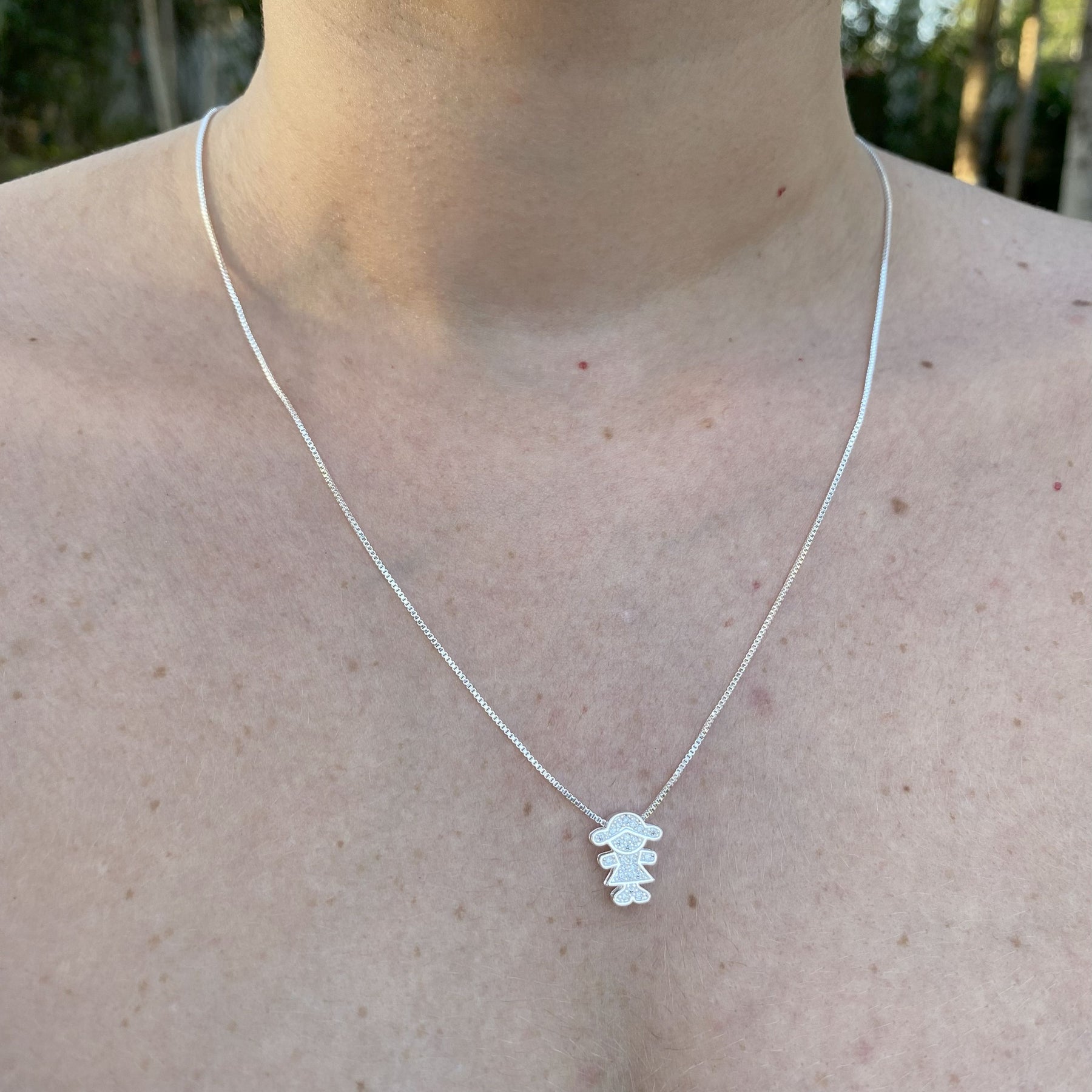 Colar Filhos Menina Cravejado