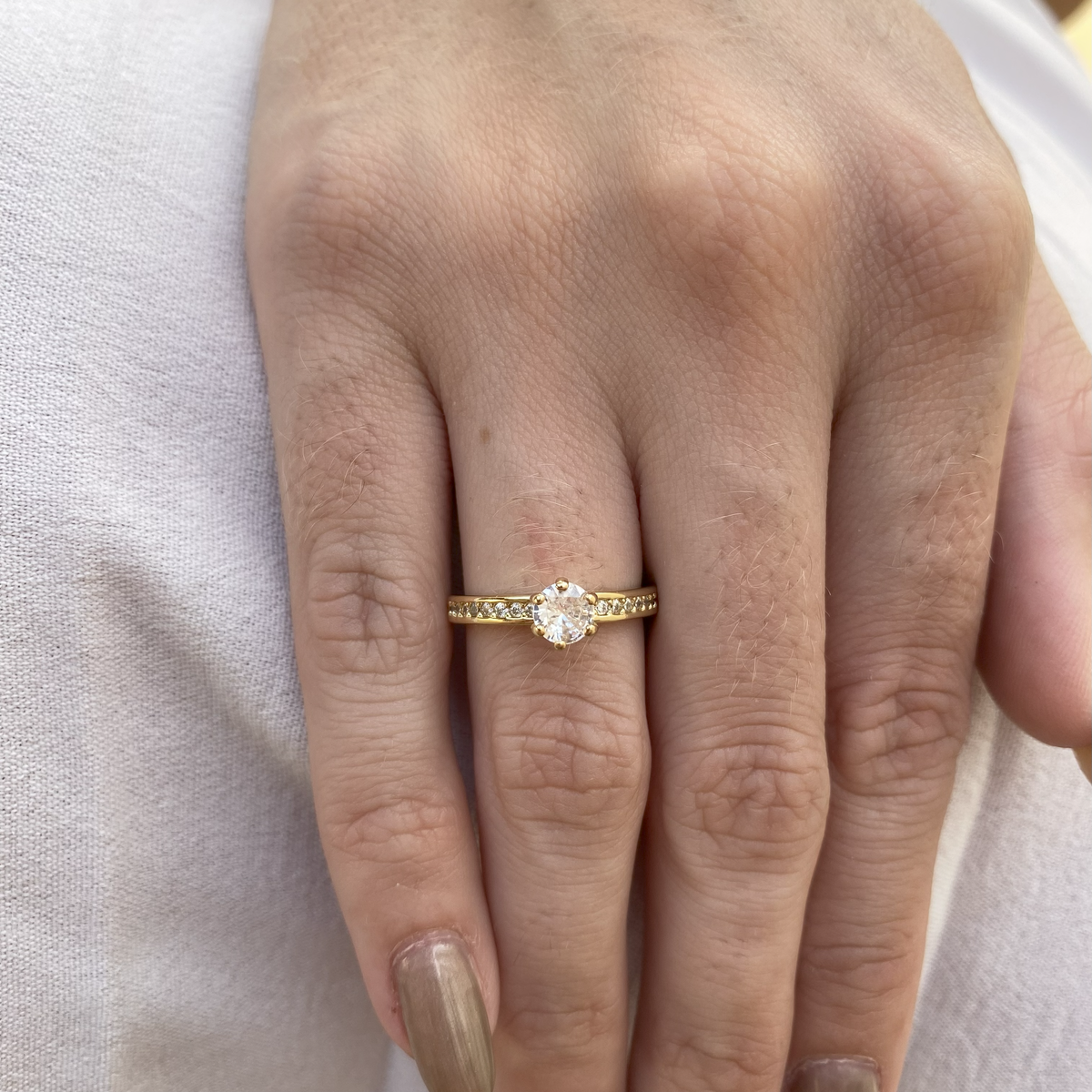 Anel Solitário France