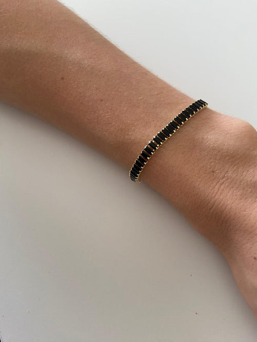 Pulseira Pedras Pretas