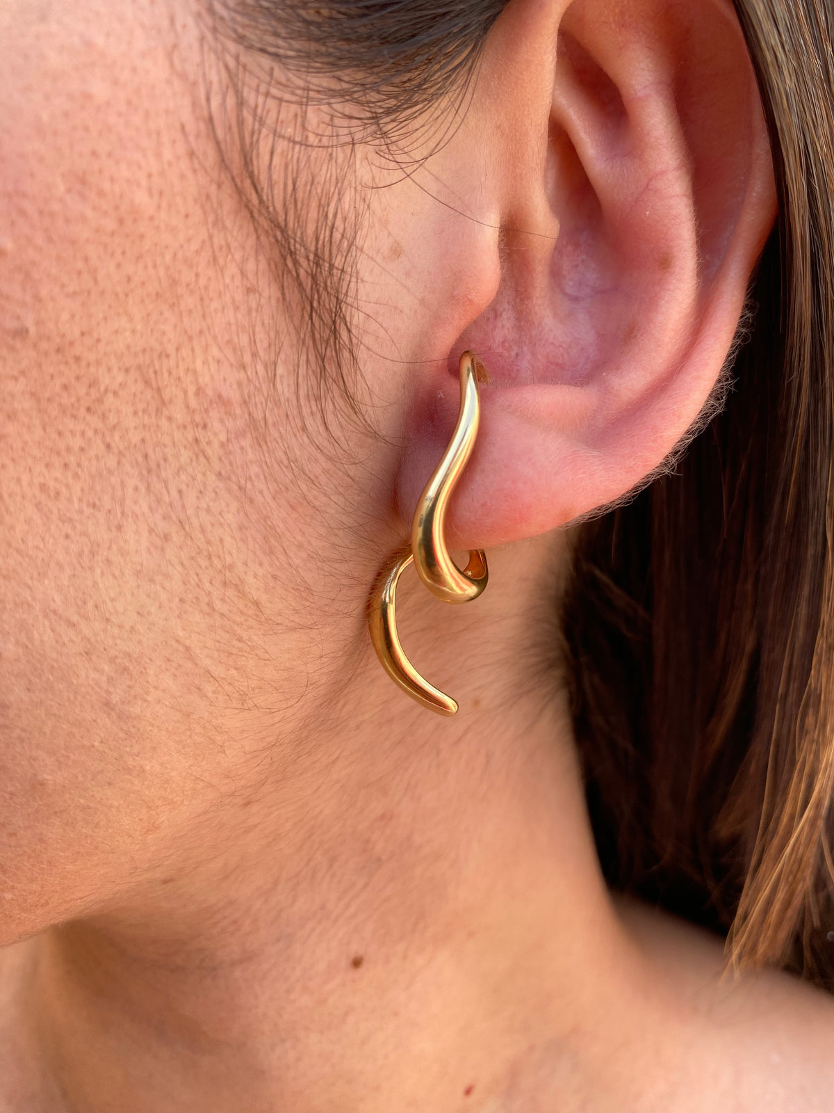 Brinco Banhado a Ouro 18K