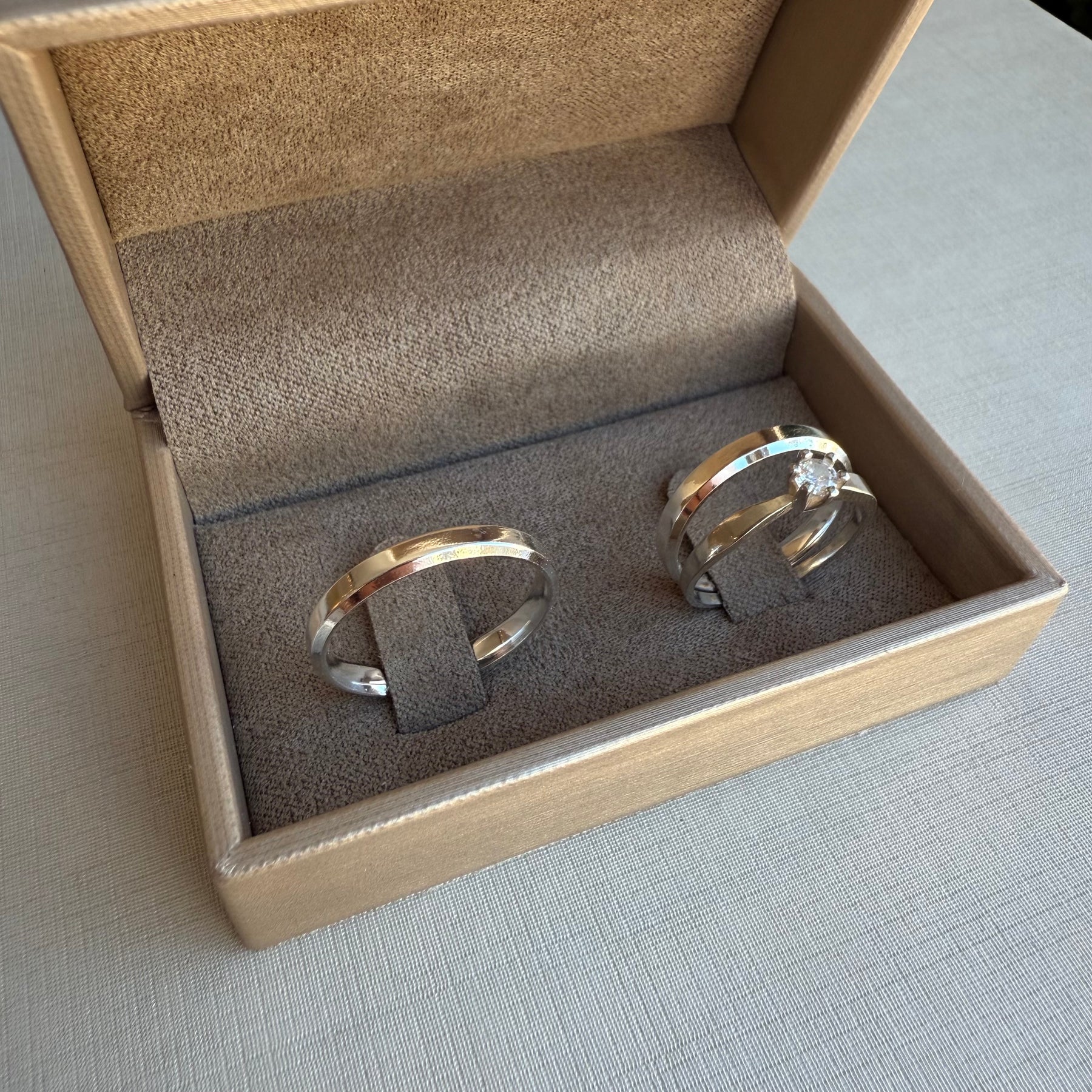 Alianças De Namoro 3 MM + Anel Solitário Prata 925