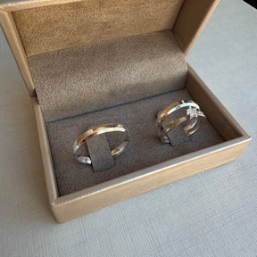 Alianças De Namoro 3 MM + Anel Solitário Prata 925