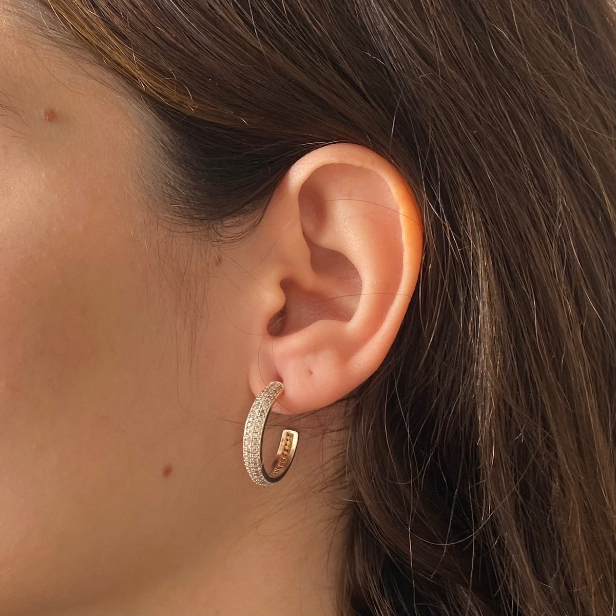 Brinco Argola Strass