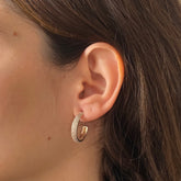 Brinco Argola Strass