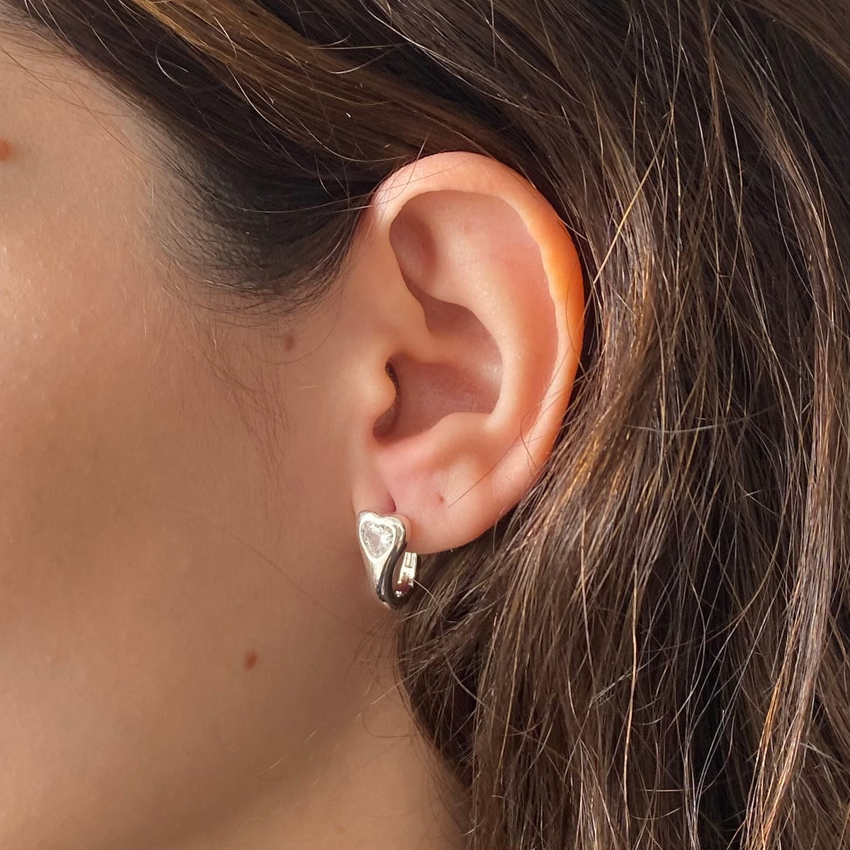 Brinco Argola Coração