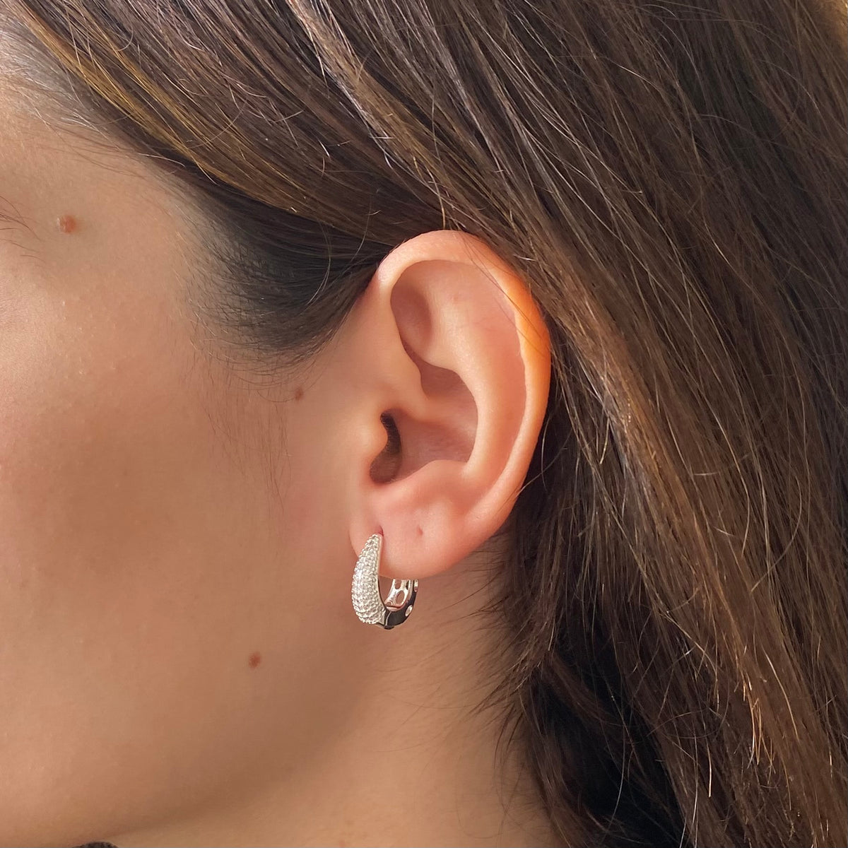 Brinco Argola Strass