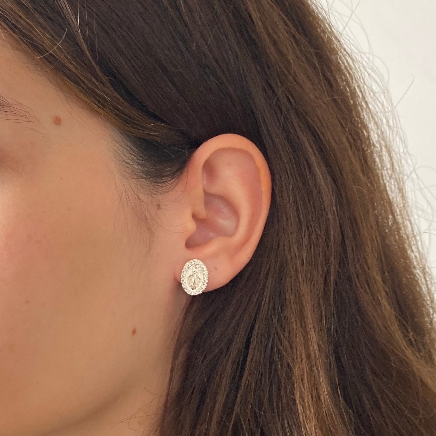 Brinco Oval Nossa Senhora Aparecida