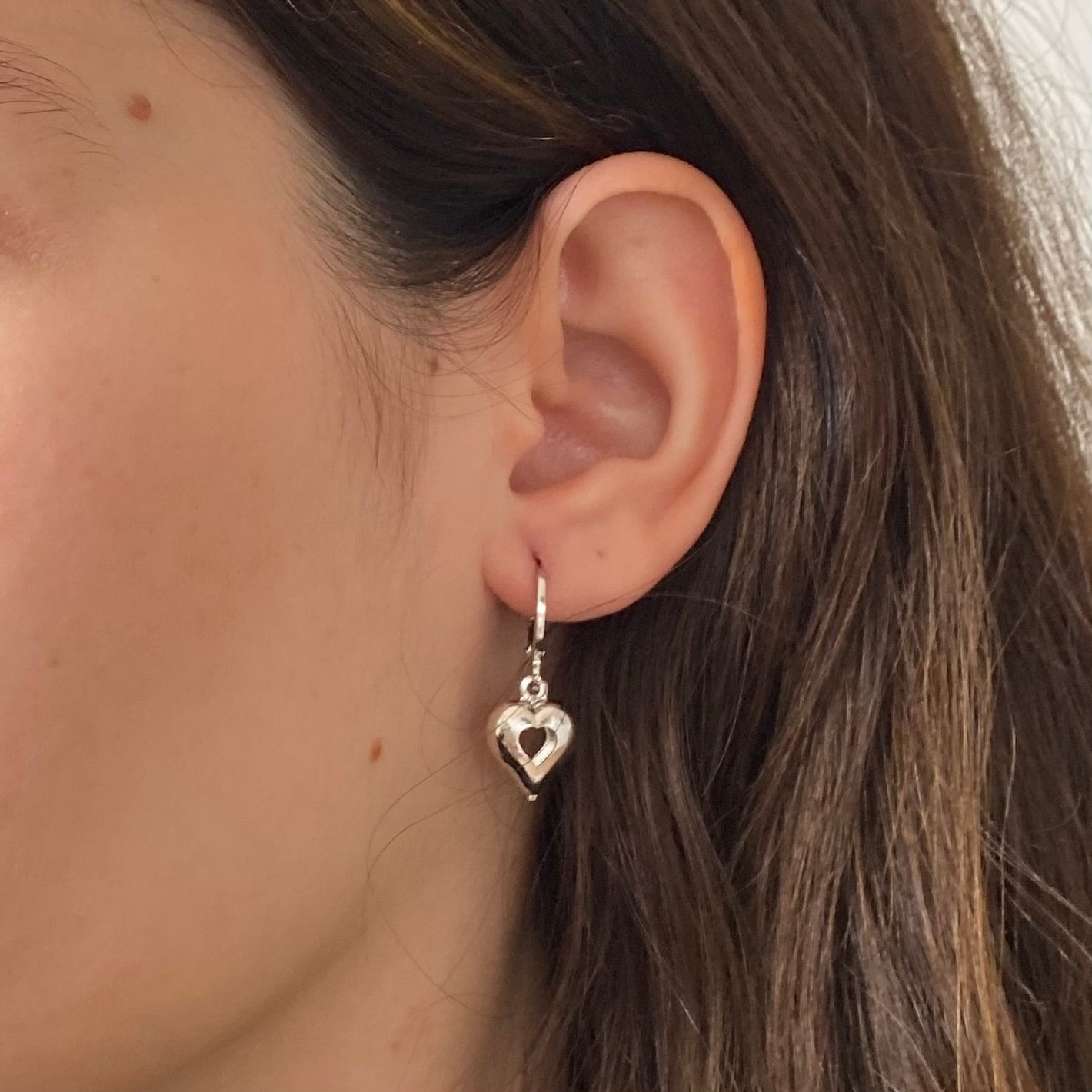 Brinco Pendente Coração