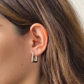 Brinco Argola Quadrada