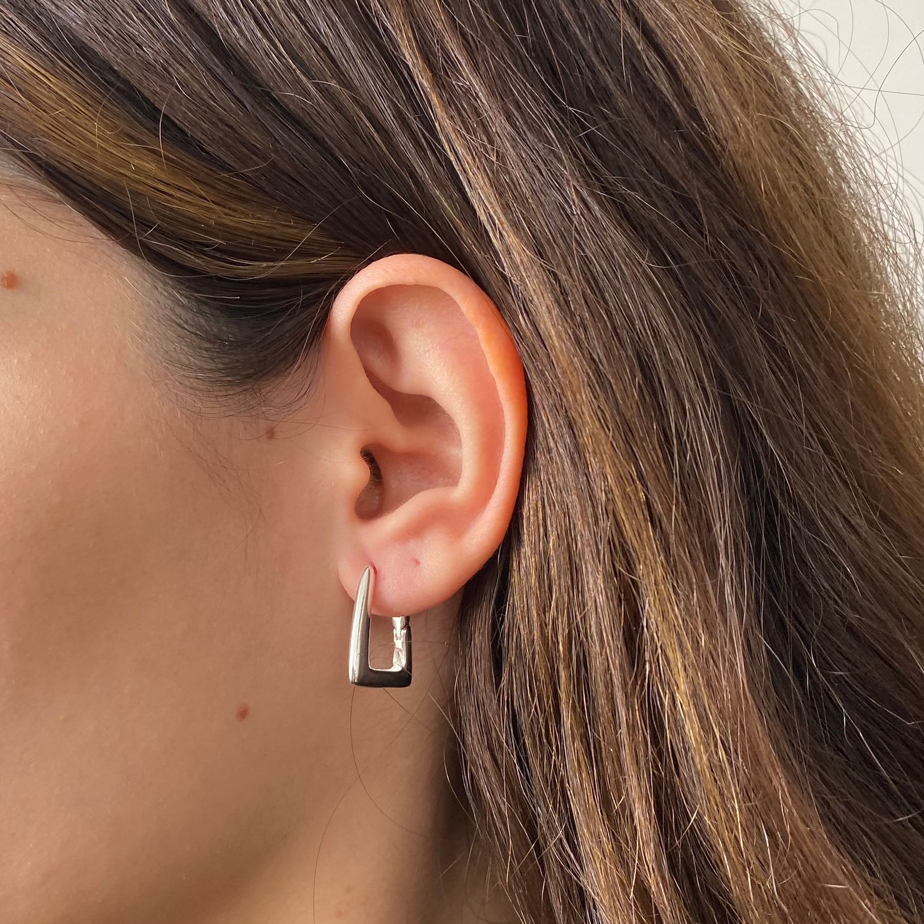 Brinco Argola Quadrada