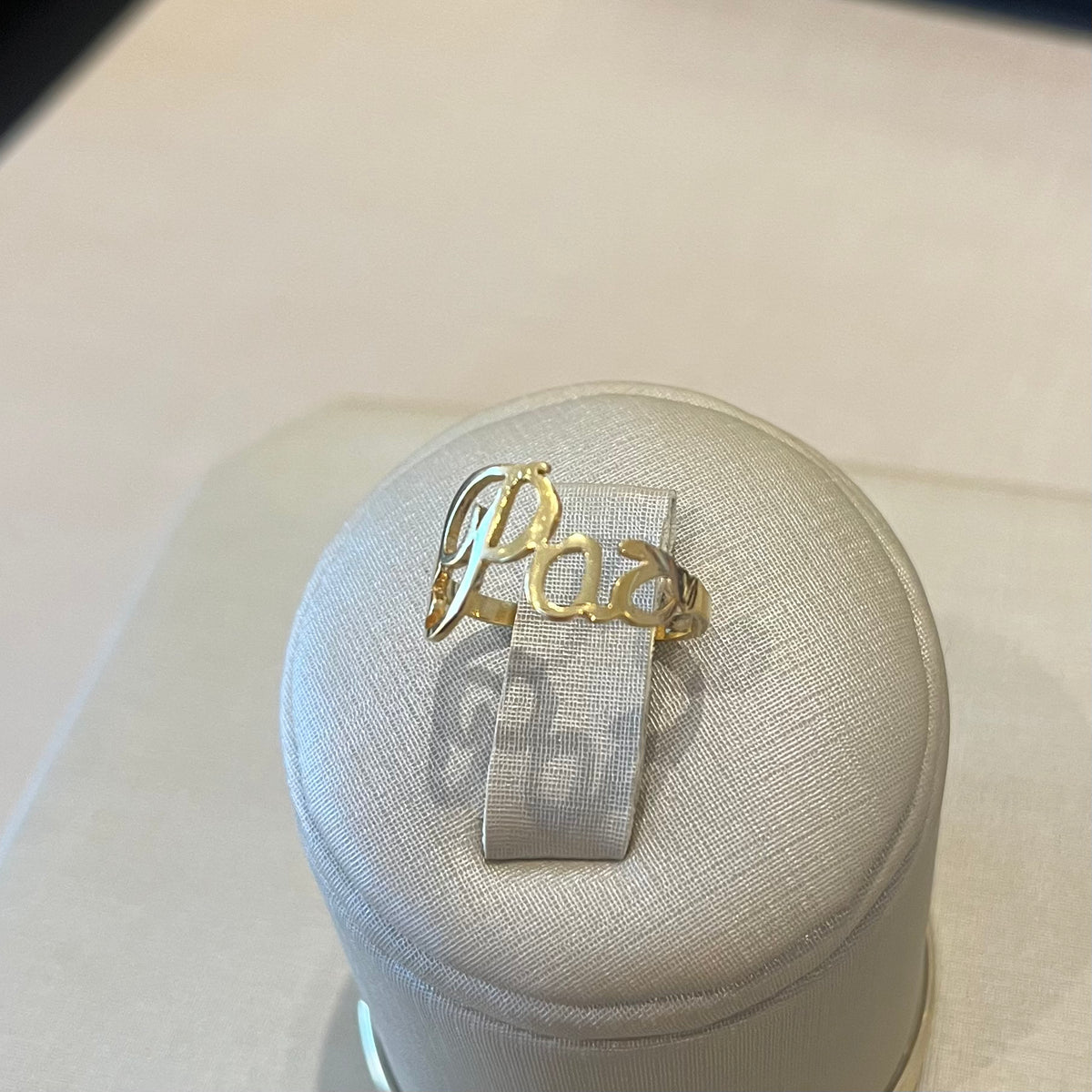 Anel Paz nº 18 Banhado a Ouro 18K