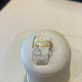 Anel Paz nº 18 Banhado a Ouro 18K