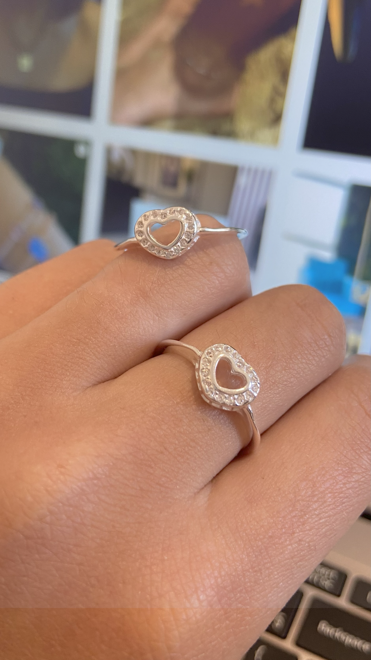Anel Coração Vazado