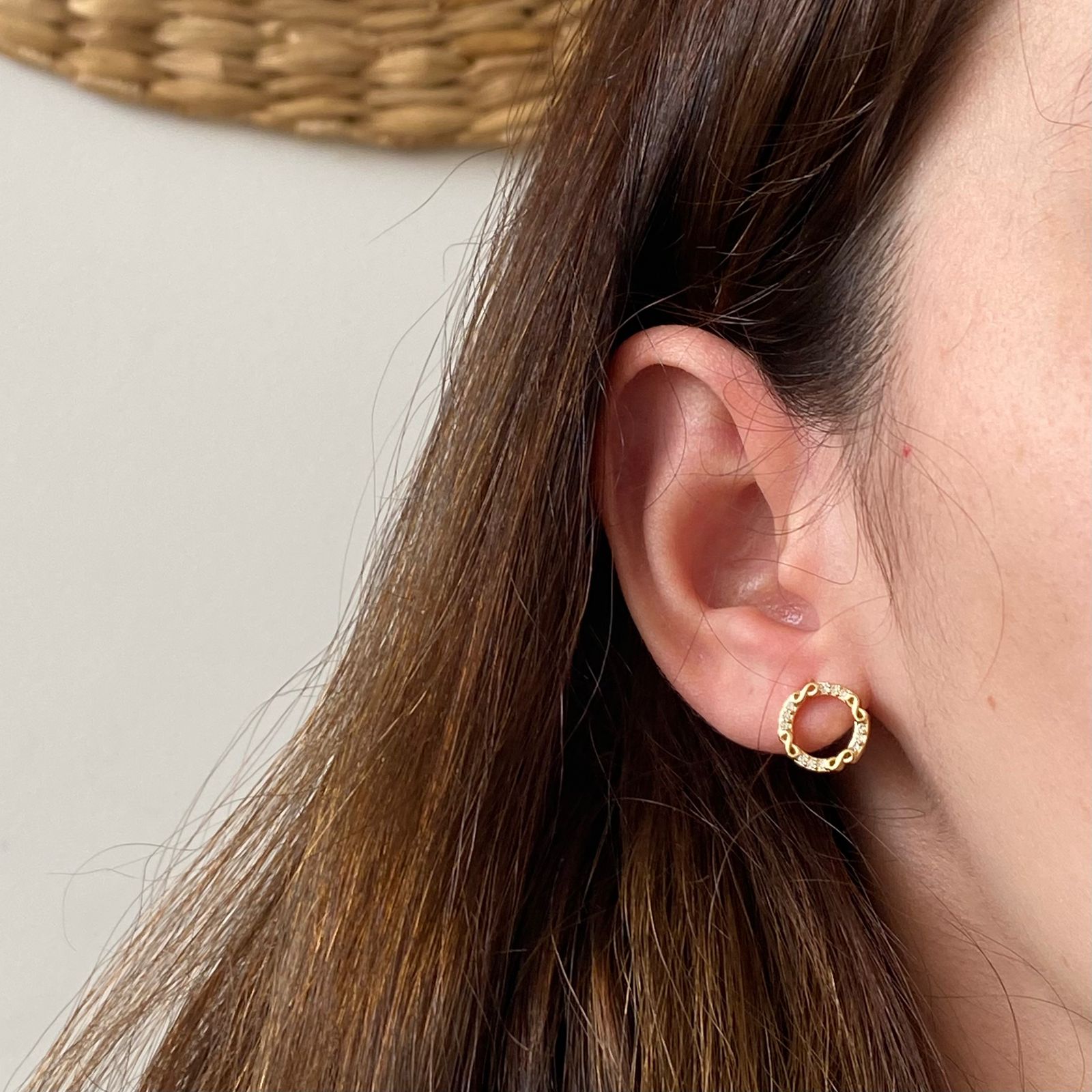 Brinco Redondo Vazado