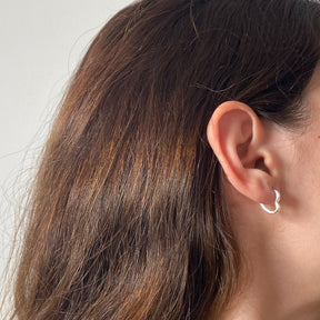 Brinco Argola Coração Liso